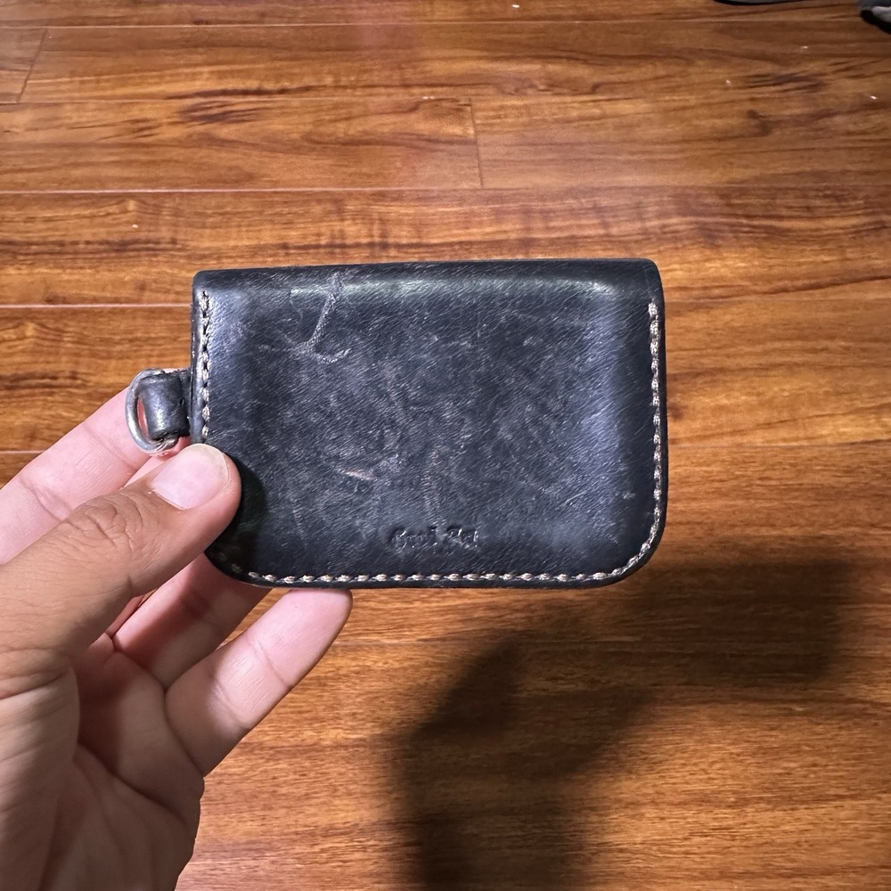 Good Art Hlywd Card Satchel Black Leather - Picture 4 of 6